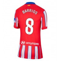 Maglia Calcio Atletico Madrid Pablo Barrios #8 Prima Divisa Donna 2024-25 Manica Corta